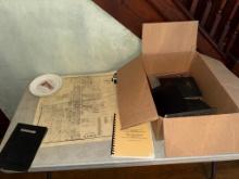 Marion Lot w/ PTA ledgers 20's to 40's, Replica Map Tape Measure not included
