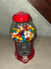 Carousel Gumball Machine, Red, 12 inches, Coin-Operated, no key