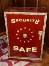 Decorative Cabinet painted as a safe full of CDs and Cassettes 24" T x 16" w