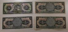 4- Banco de Mexico Banknotes, 5 Pesos and 1 Peso, sells times the money