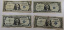 4- 1957 $1.00 Silver Certificates, sells times the money