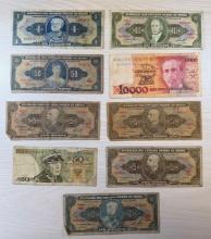 9- Brazilian and Polish Banknotes, sells times the money