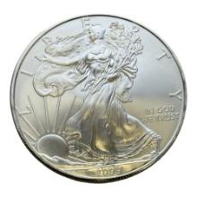 2009 Unites States Silver Eagle Coin, 1 oz .999 Fine Silver