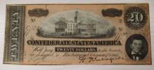 1864 Richmond Confederate States of America $20 Note