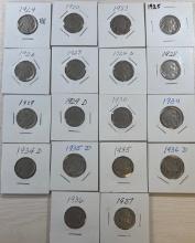 COLLECTION STARTER- Buffalo Nickel Collection, Various Years 1923-1937, Multiple Mint Marks