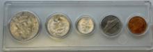 1964 US Coin Type set, 90% silver Half, Quarter, Dime in plastic holder