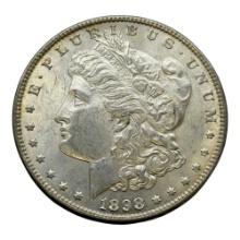 1898 Morgan Silver Dollar Coin, 90% Silver