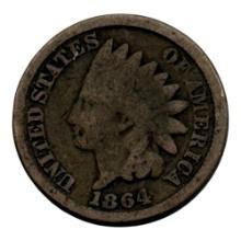 1864 Indian Head One Cent Coin, United States