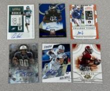 Football Autos lot of 6 Titans, Colts, Eagles: Watkins and Matthews