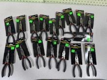 17- Pittsburgh Long Nose Pliers 94603, 6 Inches, Steel, Rubber Grip, sells times the money