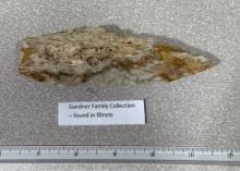 Arrowheads and Artifacts - Paleo Knife 5" found in Illinois