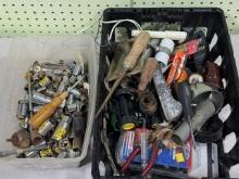 Assorted Tools & Plumbing Supplies, Includes Saw & Pliers, Various Brands