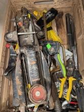 Collection of Hand Tools and Automotive Equipment with Hydraulic Jack