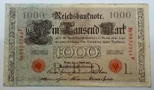 German 1000 Mark Banknote, 1910