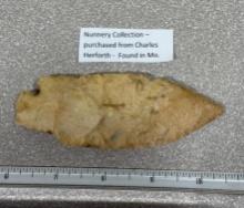 Arrowheads and Artifacts - Corner Notch 4 1/4" found in MO