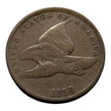 1858 Flying Eagle Cent, 1 Cent, United States Coin