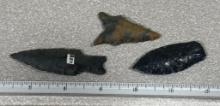 Arrowheads and Artifacts - 3 Points from Pacific Northwest largest 2 3/4"