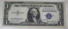 1935D One Dollar Silver Certificate, Blue Seal