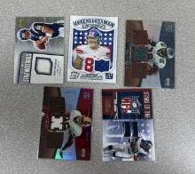 Football game Used + lot of 5 Westbrook 150/325, Shockey, Portis 177/250, Jackson