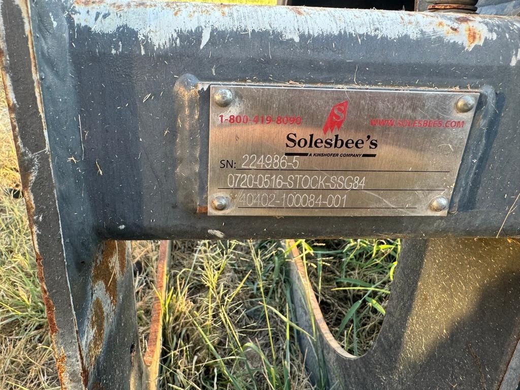 (1X) Solebees SSG84 Extra Heavy Duty Skid Steer Grapple Bucket 84"