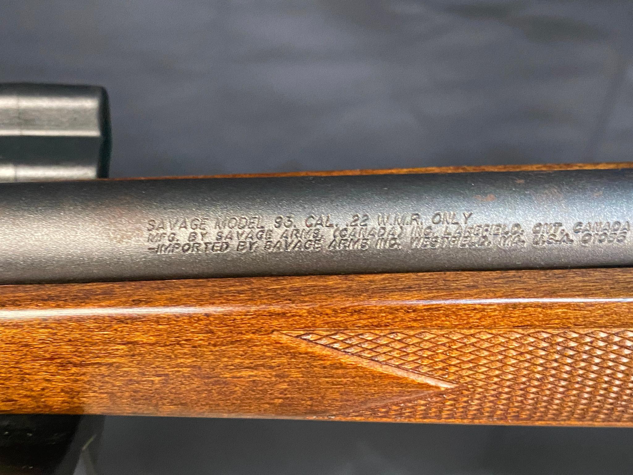 Savage Model 93 .22 wmr only
