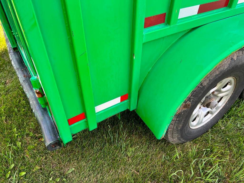 Custom Built 14ft. steel livestock trailer