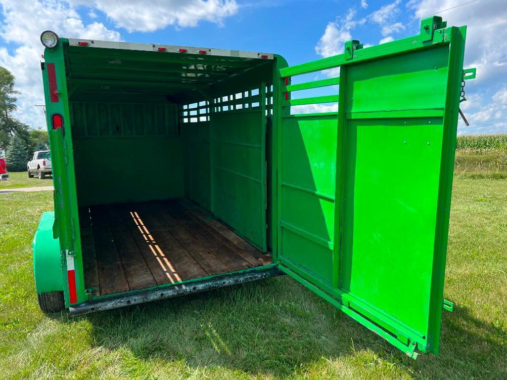 Custom Built 14ft. steel livestock trailer