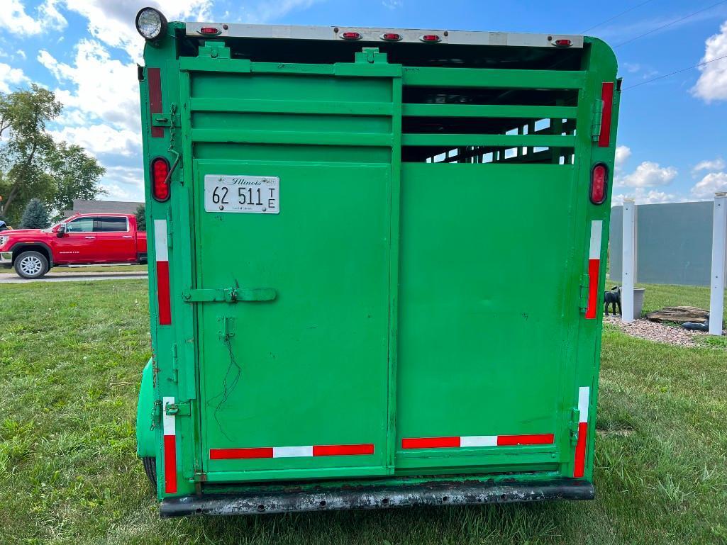 Custom Built 14ft. steel livestock trailer