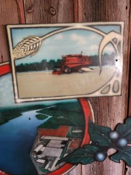 LARGE IH PLASTIC MURAL