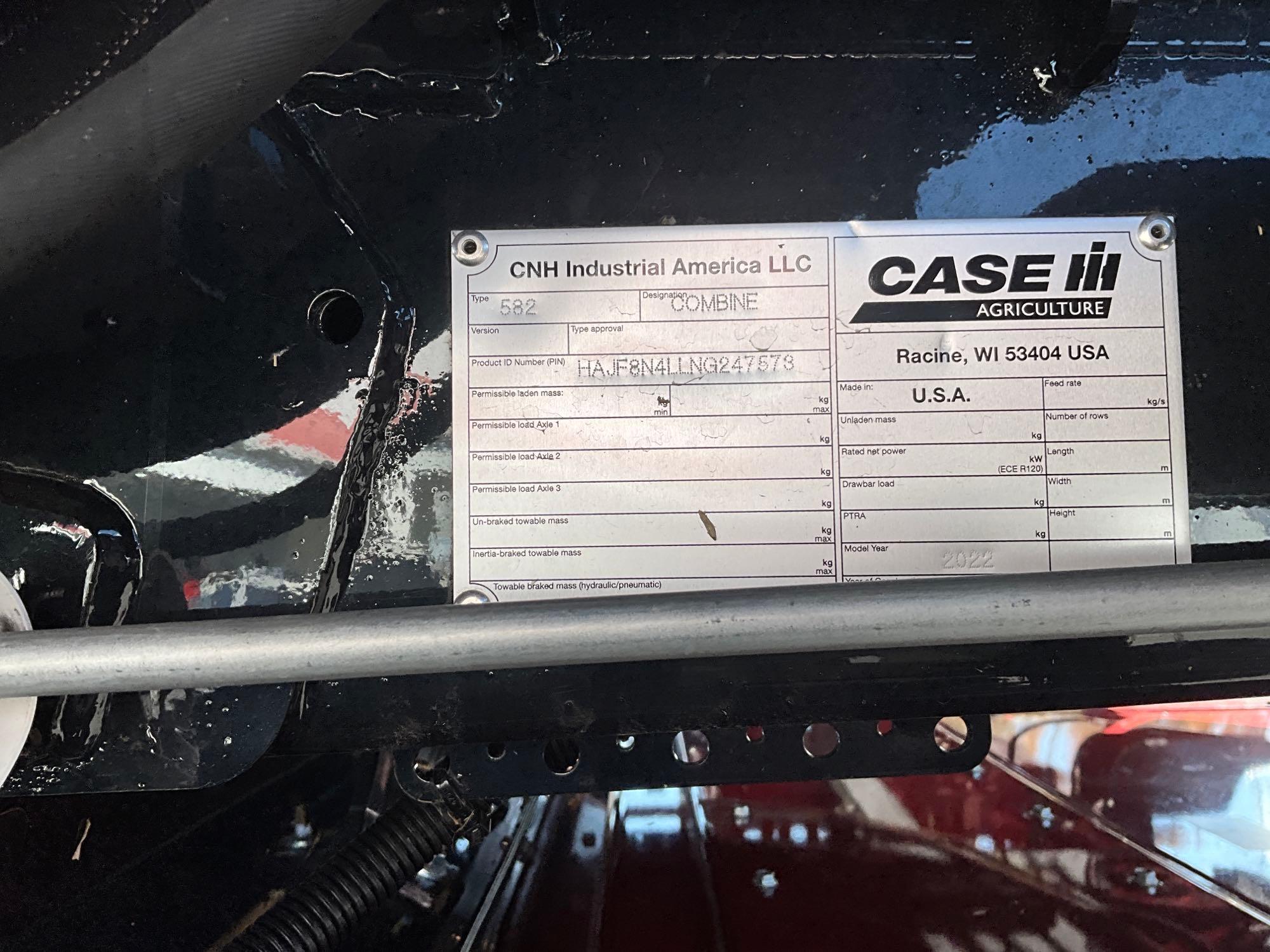 2022 Case IH 8250 4WD Combine