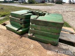 (8) John Deere front tractor weights