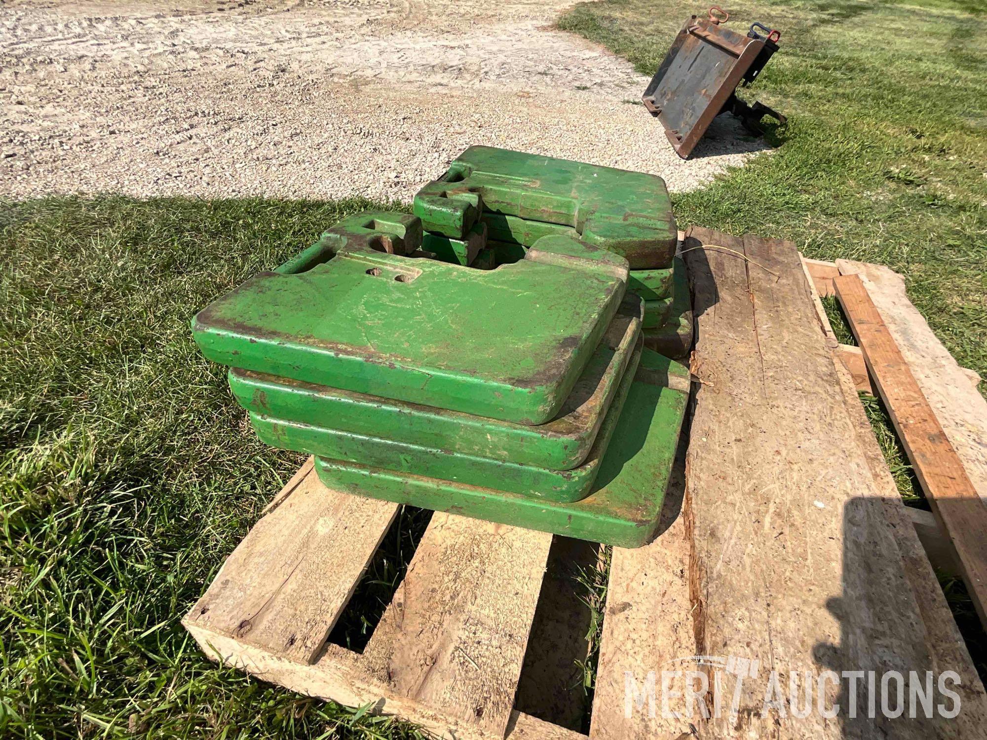 (8) John Deere front tractor weights