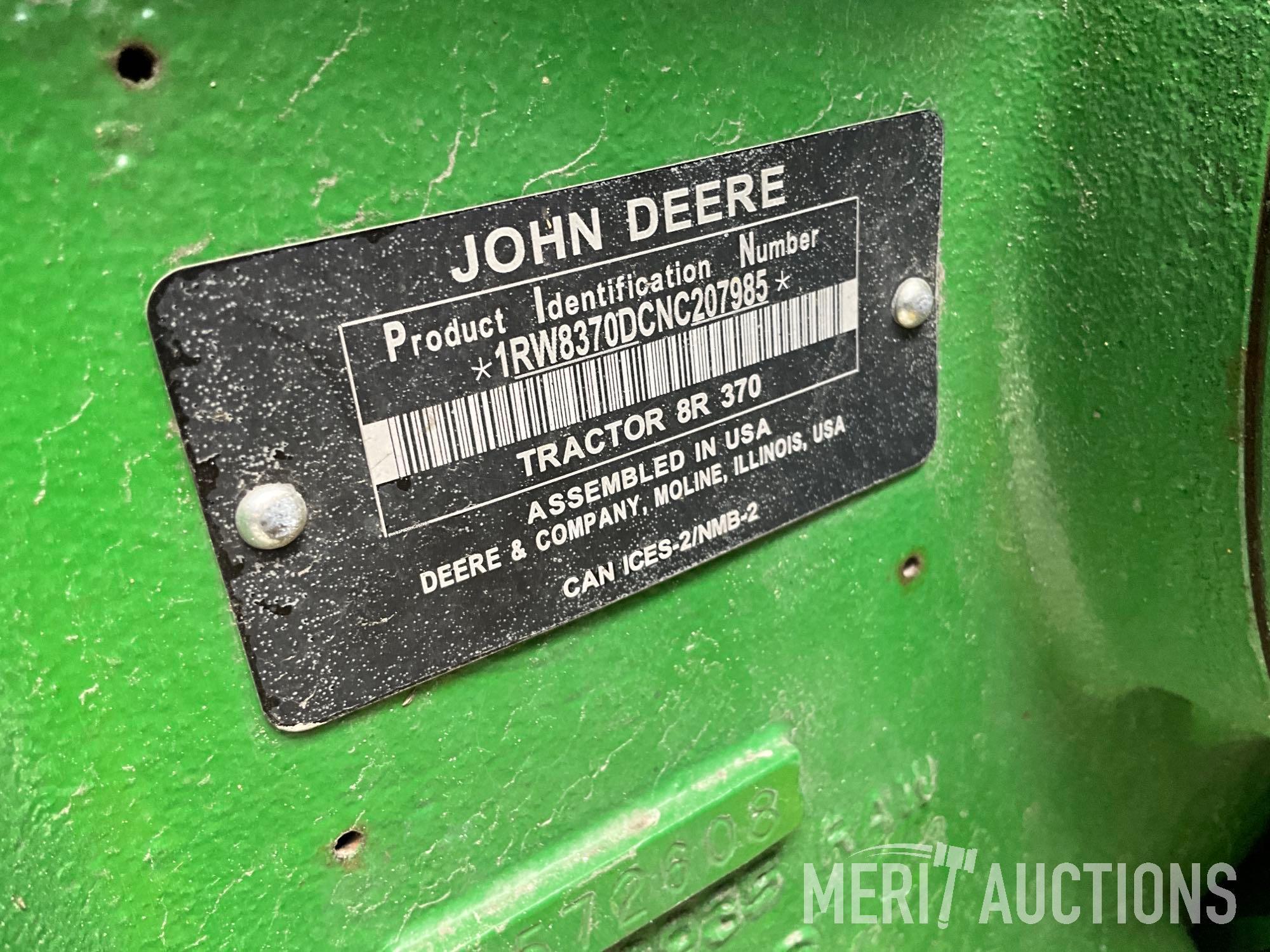2022 John Deere 8R 370 MFWD Tractor