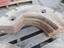 4 IH/Farmall rear wheel half weights