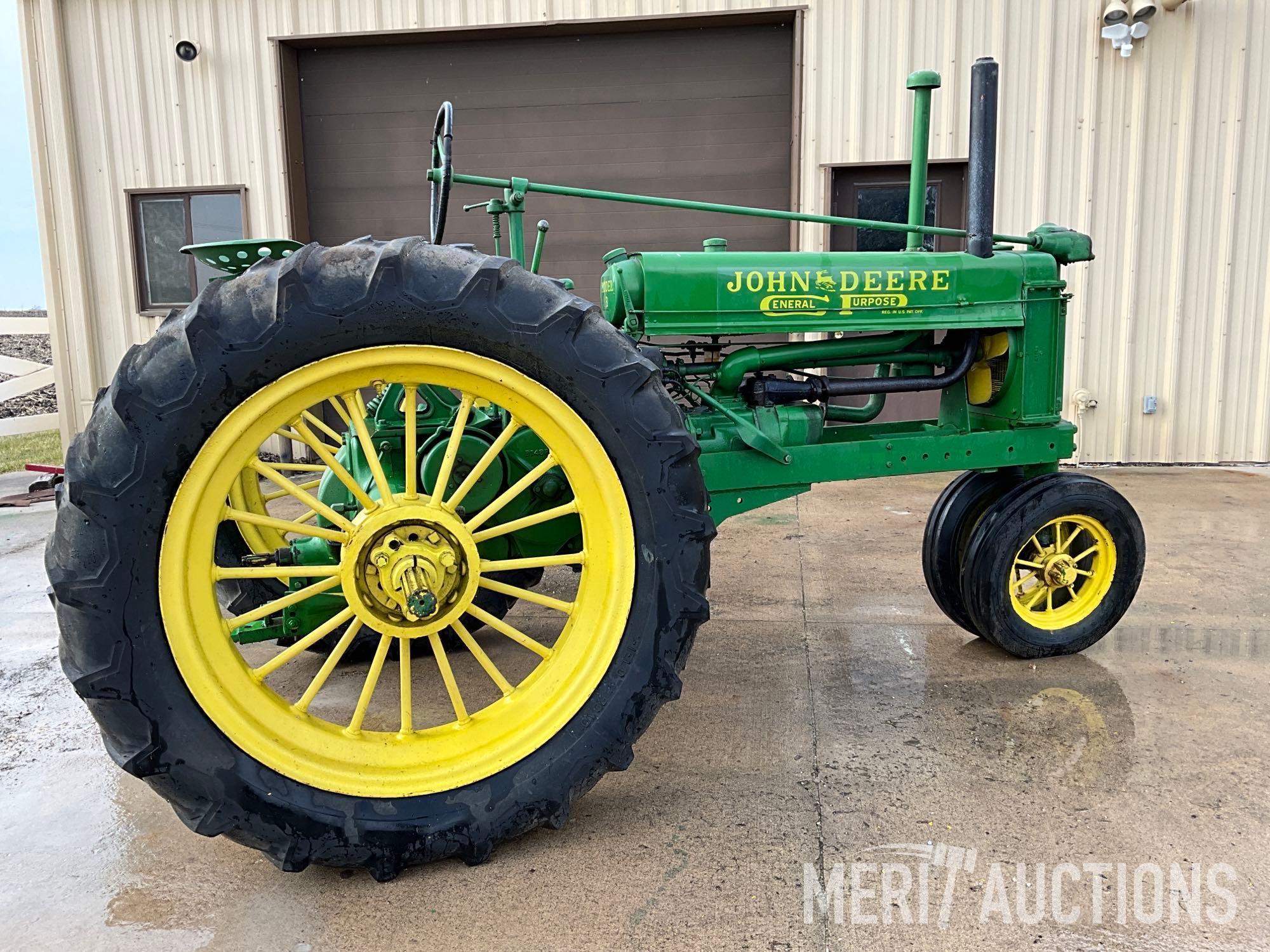 1938 John Deere B General Purpose gas tractor