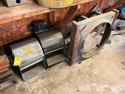 (2) blower fans, barn fan etc,