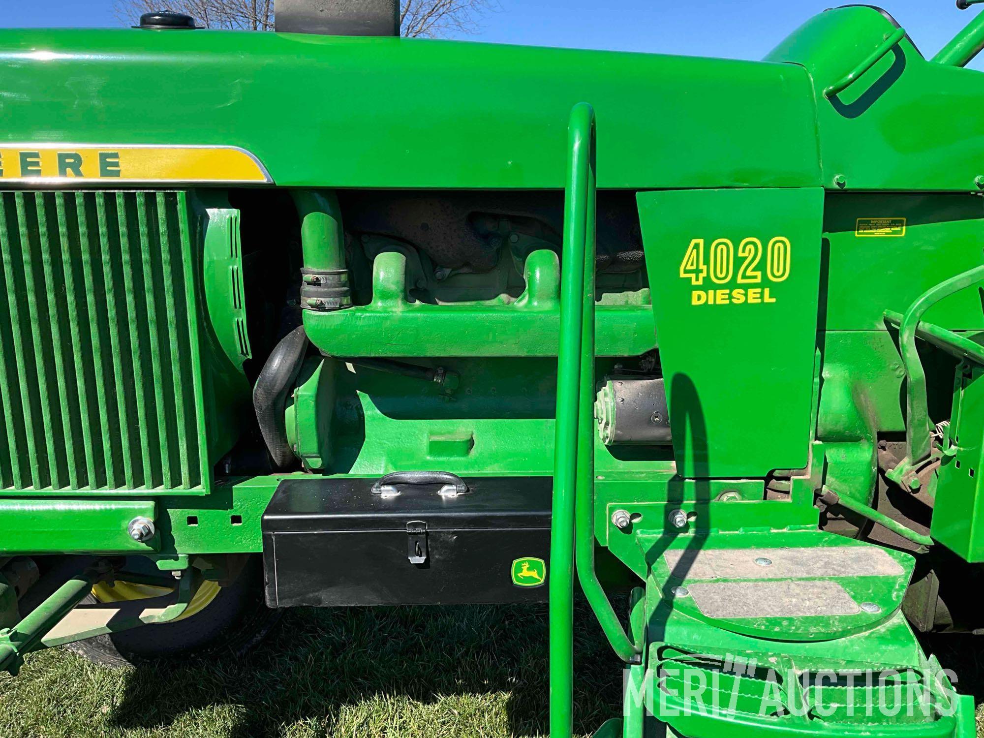 1970 John Deere 4020 diesel tractor