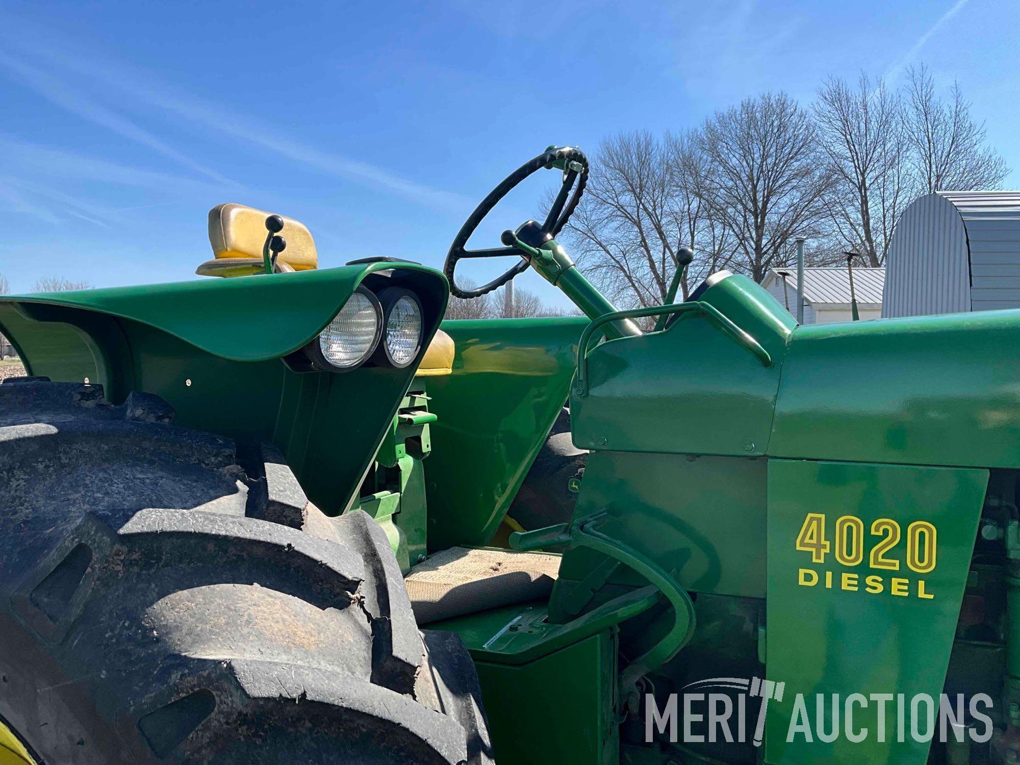 1970 John Deere 4020 diesel tractor