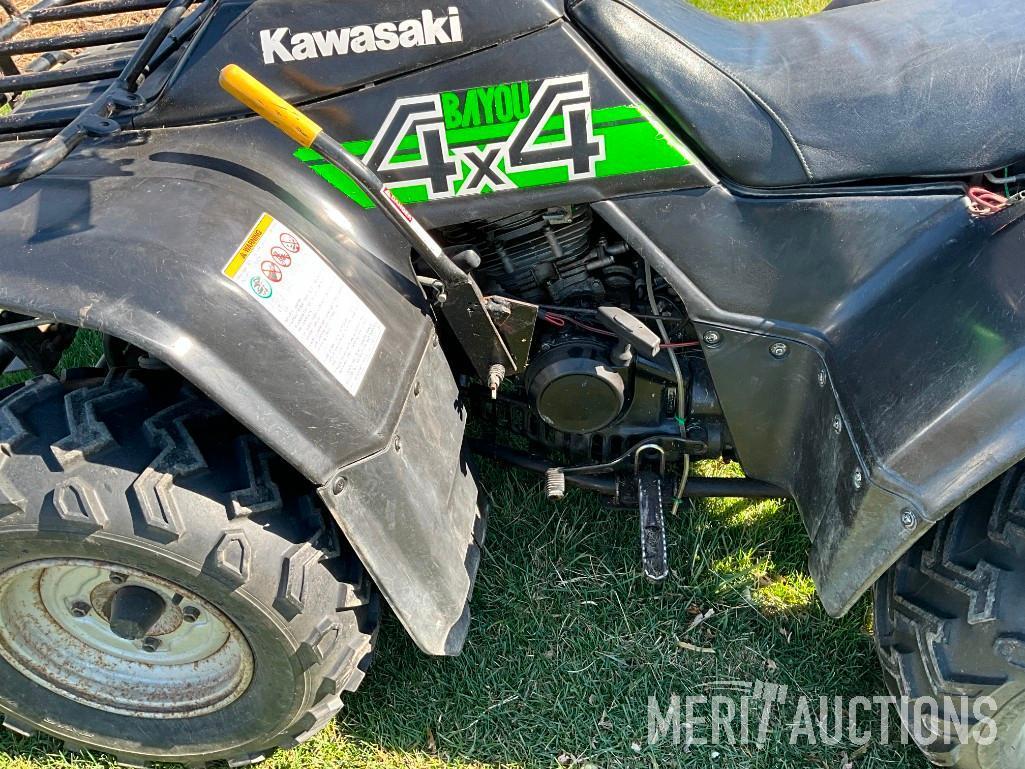 Kawasaki Bayou 4wd ATV