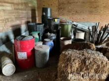 Poly tubes, straw bales, barrells, tin etc.