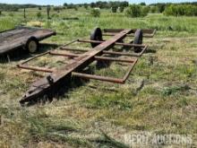 Shop built (6) bale hay trailer