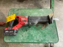 Milwaukee sawzall, M18 w/ battery