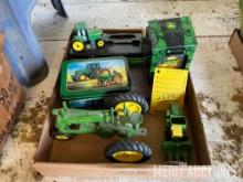 Flat John Deere farm toys