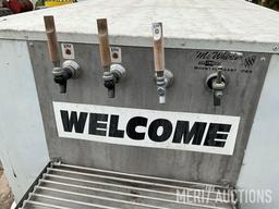 Portable 4 keg cooler/ dispenser