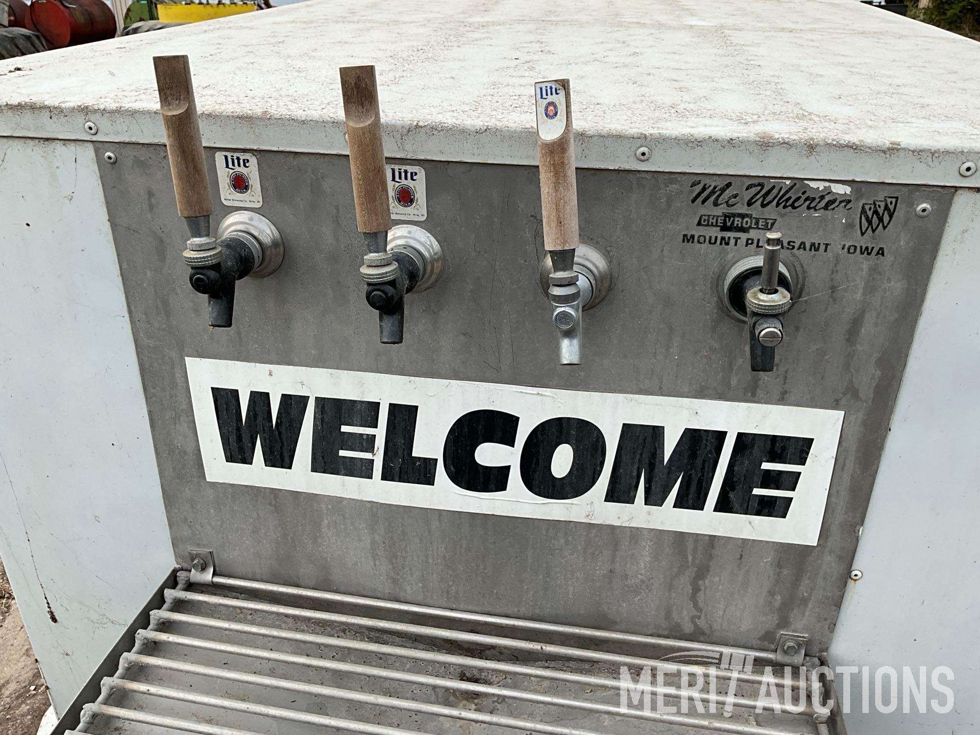 Portable 4 keg cooler/ dispenser