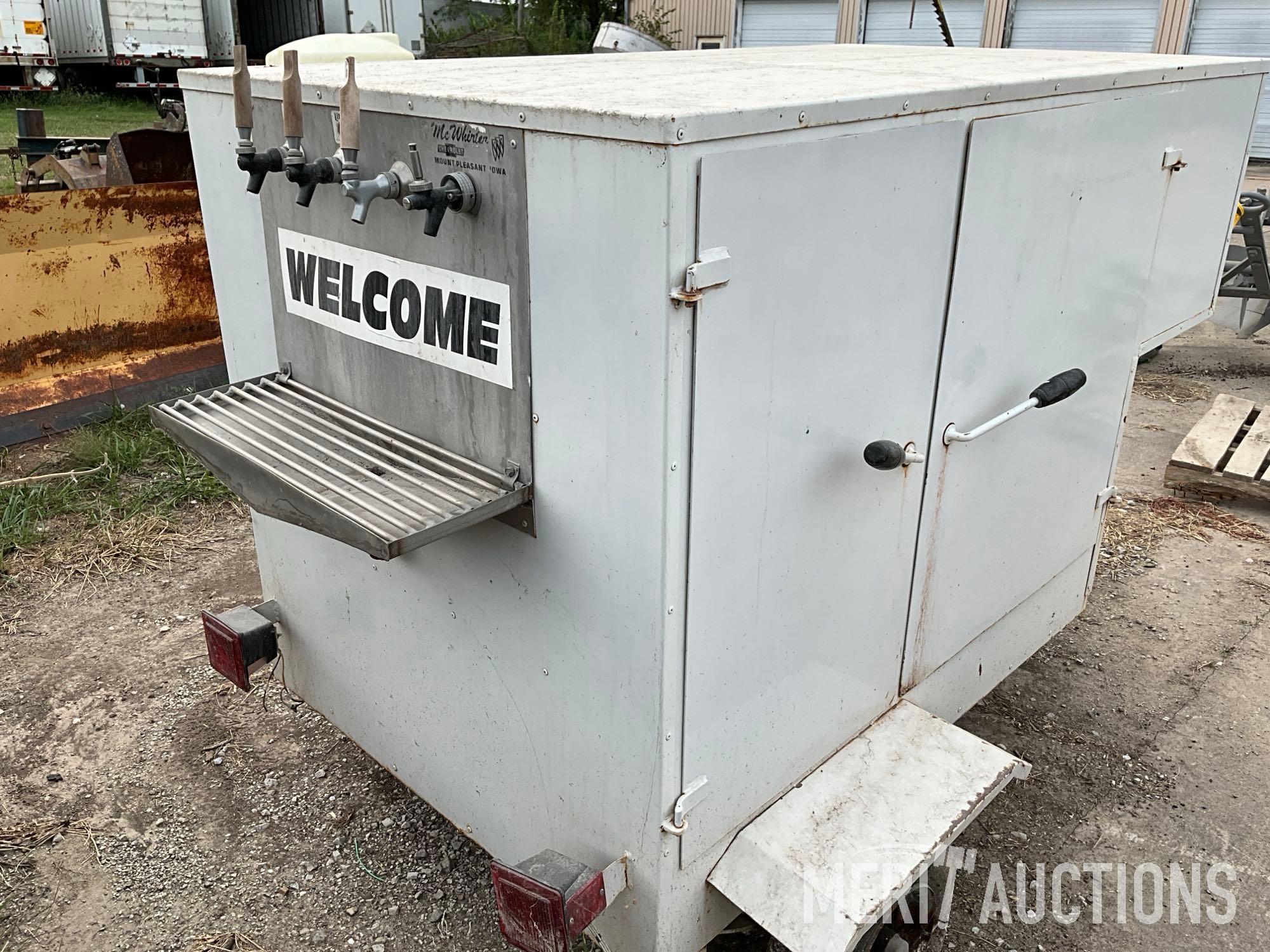 Portable 4 keg cooler/ dispenser