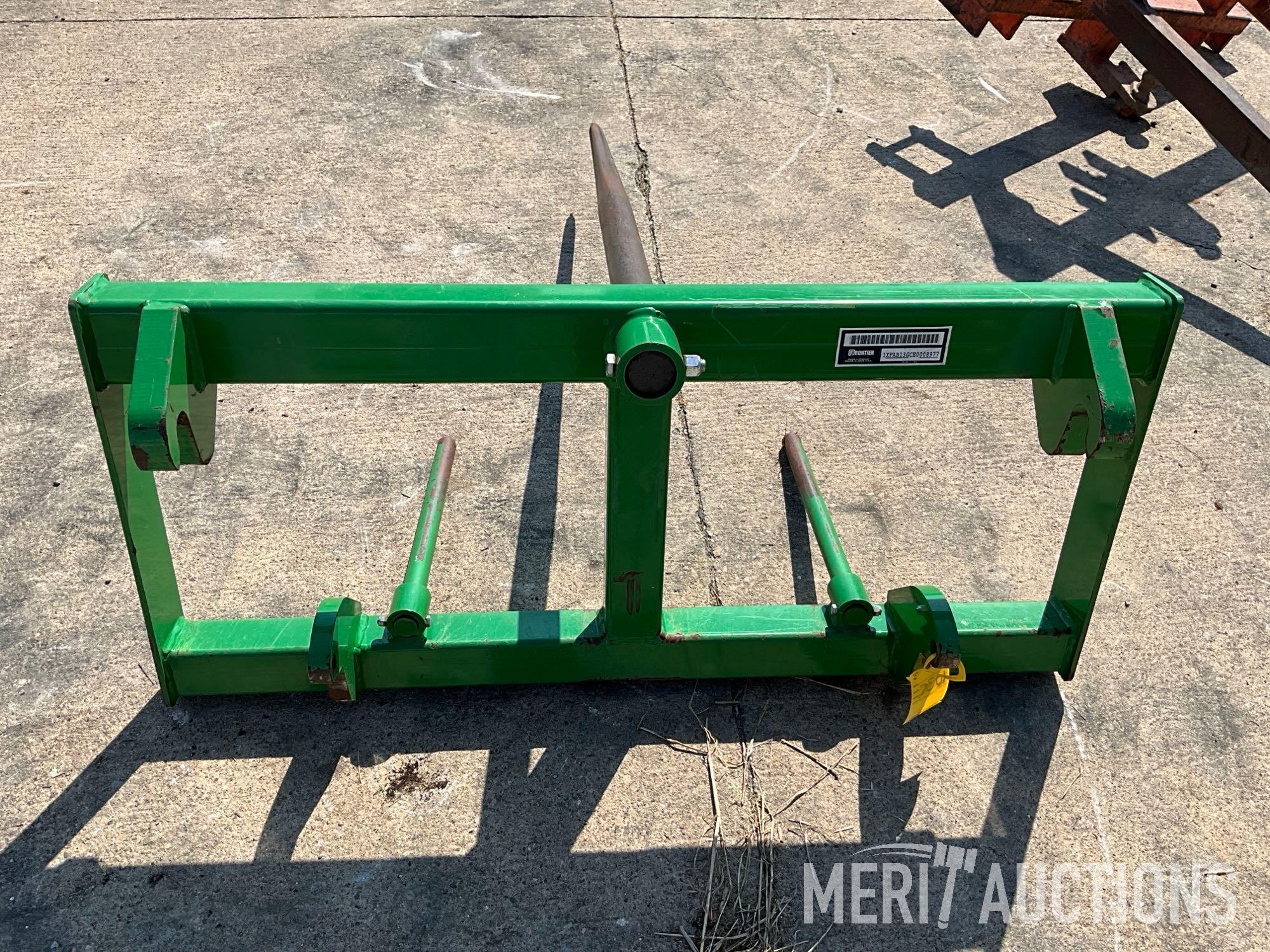 Frontier loader bale spear