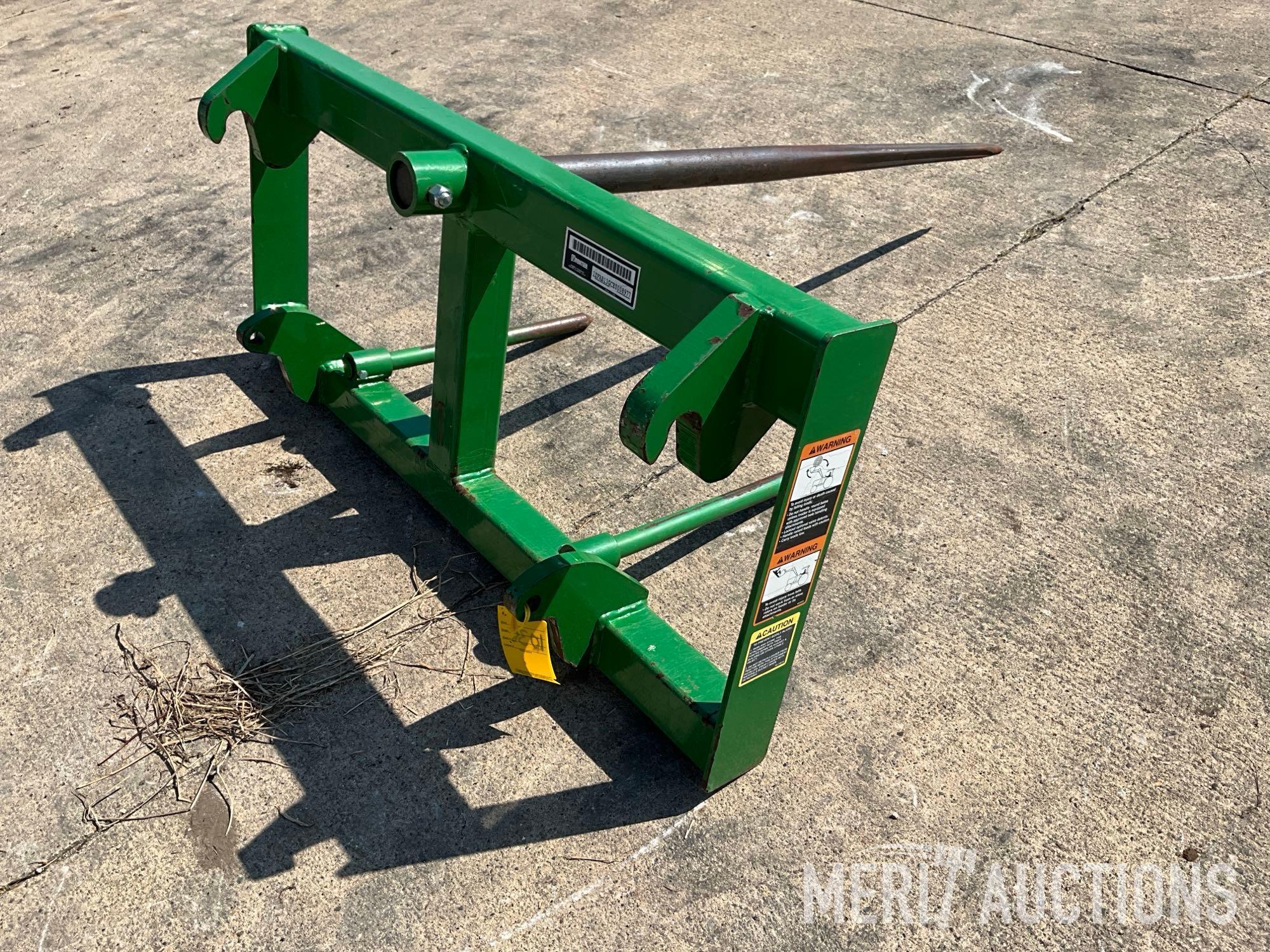 Frontier loader bale spear