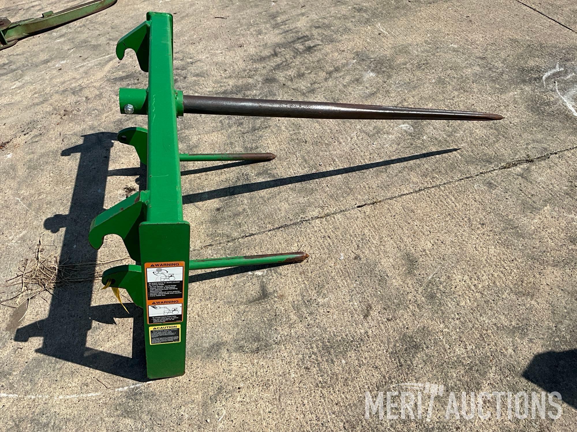 Frontier loader bale spear