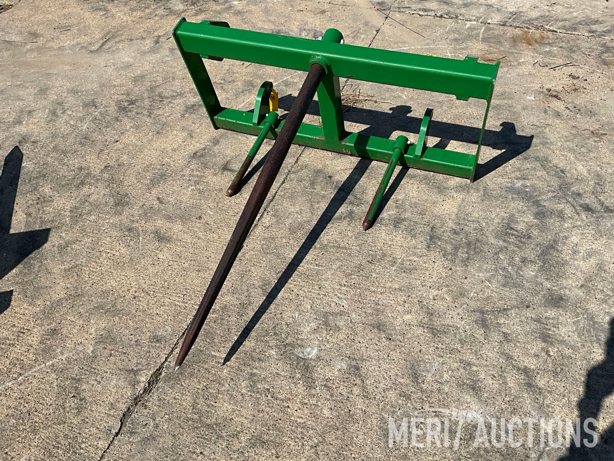 Frontier loader bale spear